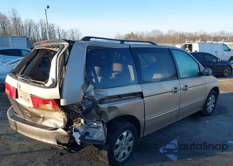 2002 Honda Odyssey Ex from USA, damaged, VIN 2HKRL18622H515052